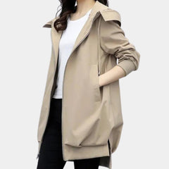 Lotte | Jas Dames Oversized Hoodie Windjack Ritssluiting Capuchon