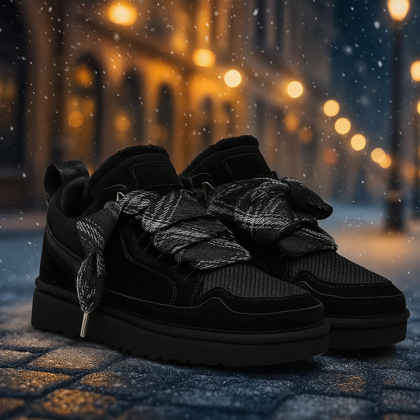 Eva | Laarzen Dames Gevoerde Winterboots Antislipzool Vetersluiting